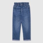 blugi cu talie înaltă reese taper fit fată Pepe Jeans denim 6Z0R461366