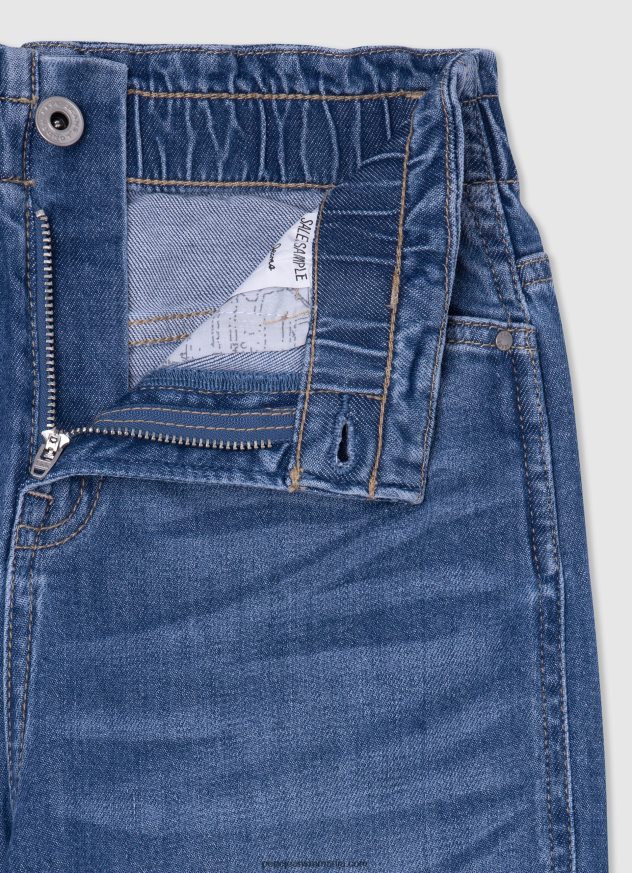 blugi cu talie înaltă reese taper fit fată Pepe Jeans denim 6Z0R461366 - imagine 3