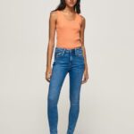 blugi cu talie înaltă regent skinny fit femei Pepe Jeans denim 6Z0R4658