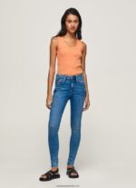 blugi cu talie înaltă regent skinny fit femei Pepe Jeans denim 6Z0R4658