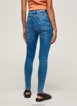 blugi cu talie înaltă regent skinny fit femei Pepe Jeans denim 6Z0R4658 - imagine 4