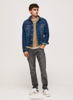 blugi cu talie medie, cu talie medie bărbați Pepe Jeans denim 6Z0R46800