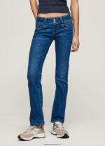 blugi cu talie medie de noua generatie cu ajustare regulata femei Pepe Jeans denim 6Z0R4612 - imagine 2