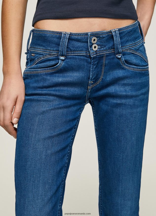 blugi cu talie medie de noua generatie cu ajustare regulata femei Pepe Jeans denim 6Z0R4612 - imagine 3