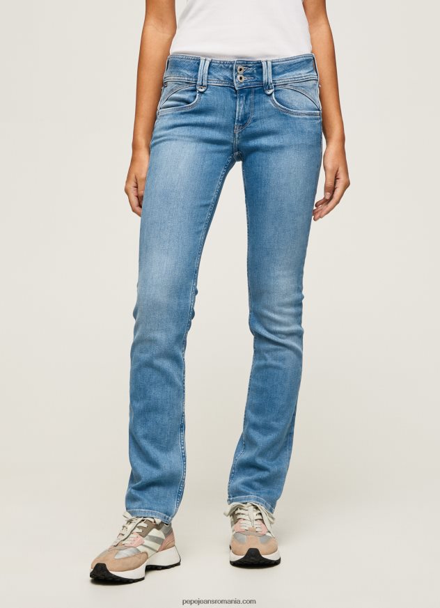 blugi cu talie medie de noua generatie cu ajustare regulata femei Pepe Jeans denim 6Z0R4613 - imagine 2