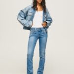blugi cu talie medie de noua generatie cu ajustare regulata femei Pepe Jeans denim 6Z0R4613