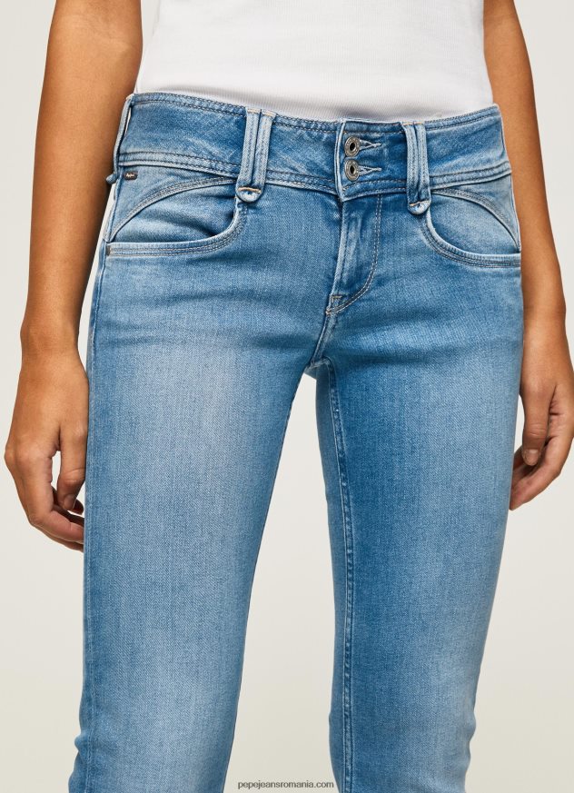 blugi cu talie medie de noua generatie cu ajustare regulata femei Pepe Jeans denim 6Z0R4613 - imagine 3