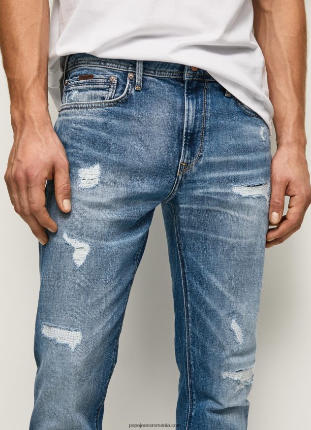 blugi cu talie medie stanley cu ajustare regulată bărbați Pepe Jeans denim 6Z0R46808 - imagine 3