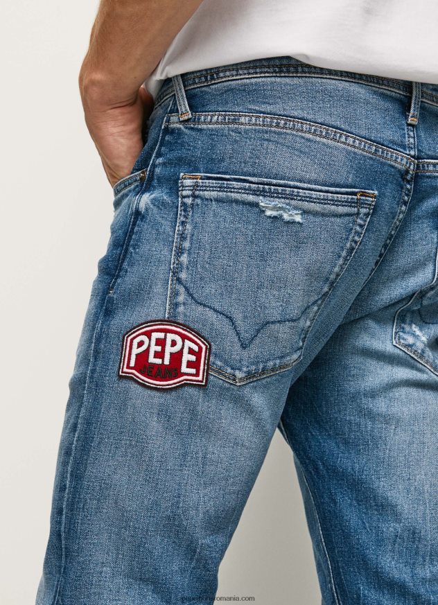 blugi cu talie medie stanley cu ajustare regulată bărbați Pepe Jeans denim 6Z0R46808 - imagine 4