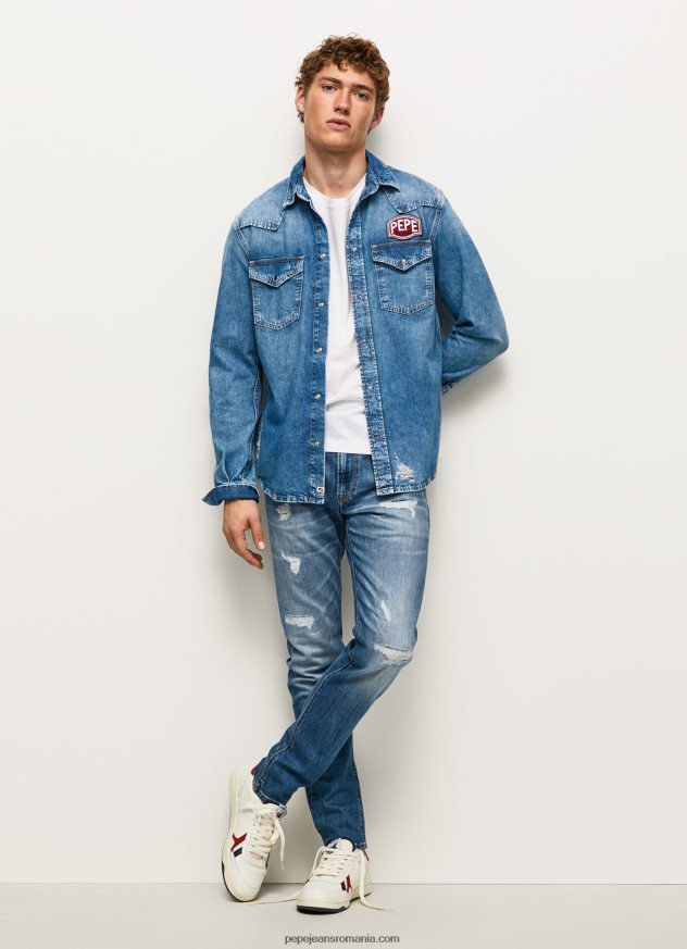 blugi cu talie medie stanley cu ajustare regulată bărbați Pepe Jeans denim 6Z0R46808 - imagine 1