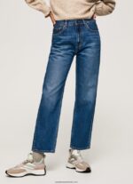 blugi Dover cu talie înaltă, relaxed fit femei Pepe Jeans denim 6Z0R4683 - imagine 2