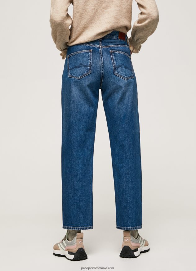 blugi Dover cu talie înaltă, relaxed fit femei Pepe Jeans denim 6Z0R4683 - imagine 4