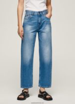 blugi Dover cu talie înaltă, relaxed fit femei Pepe Jeans denim 6Z0R4684 - imagine 2