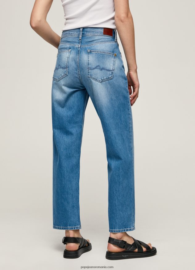 blugi Dover cu talie înaltă, relaxed fit femei Pepe Jeans denim 6Z0R4684 - imagine 4