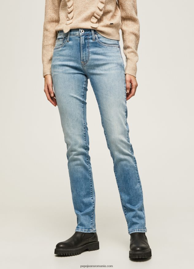 blugi grace slim fit cu talie înaltă femei Pepe Jeans denim 6Z0R4667 - imagine 2