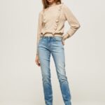 blugi grace slim fit cu talie înaltă femei Pepe Jeans denim 6Z0R4667