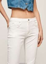 blugi grace slim fit cu talie înaltă femei Pepe Jeans denim 6Z0R4676 - imagine 3