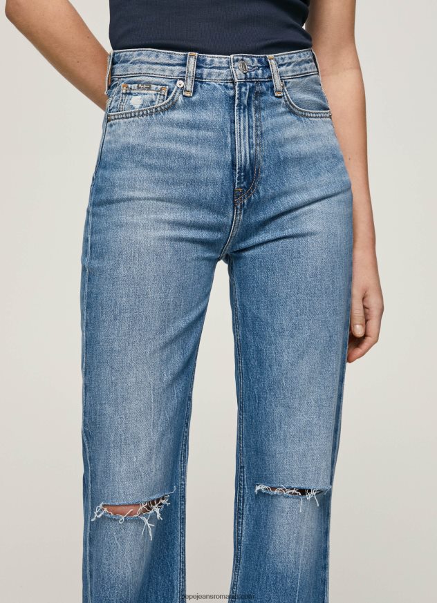 blugi harper evazați cu talie înaltă femei Pepe Jeans denim 6Z0R4664 - imagine 2