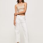blugi hazel cu talie înaltă, cu ajustare normală femei Pepe Jeans denim 6Z0R462