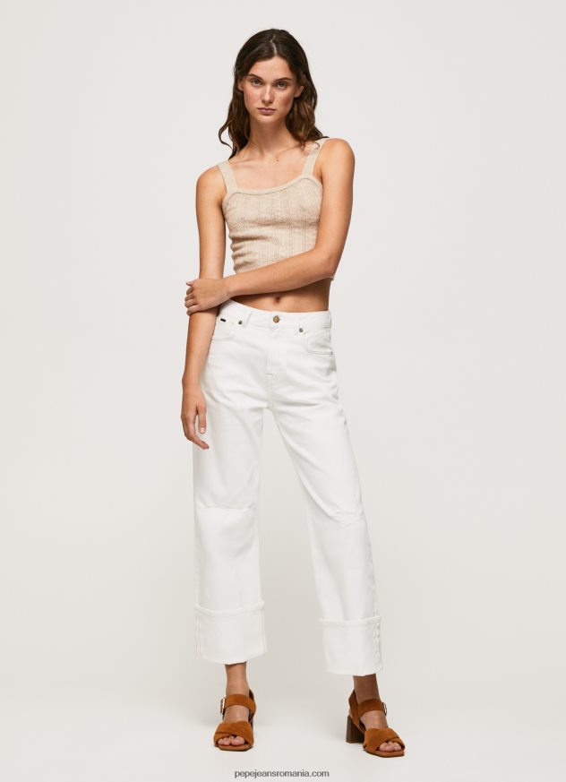 blugi hazel cu talie înaltă, cu ajustare normală femei Pepe Jeans denim 6Z0R462 - imagine 1