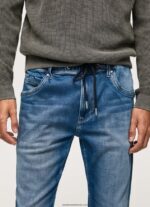 blugi jagger cu talie medie slim fit bărbați Pepe Jeans denim 6Z0R46794 - imagine 3