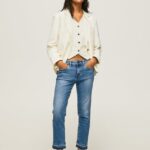 blugi jolie cu talie medie regulată femei Pepe Jeans denim 6Z0R4620