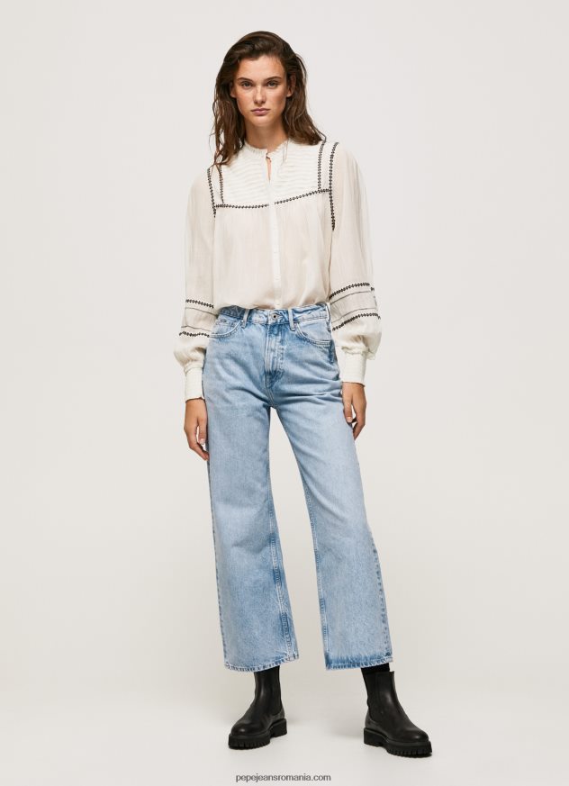 blugi lexa sky cu talie înaltă, cu potrivire largă femei Pepe Jeans denim 6Z0R4678 - imagine 1