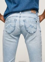 blugi noi Brooke cu talie medie regulată femei Pepe Jeans denim 6Z0R4610 - imagine 5