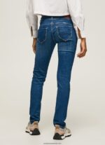 blugi noi Brooke cu talie medie regulată femei Pepe Jeans denim 6Z0R4611 - imagine 4