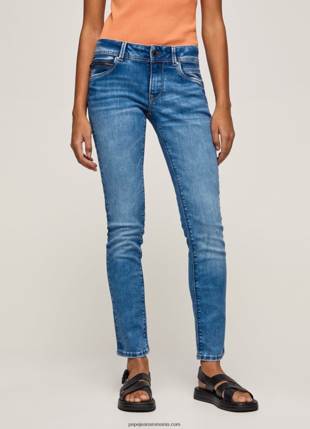 blugi noi Brooke cu talie medie regulată femei Pepe Jeans denim 6Z0R4627 - imagine 2