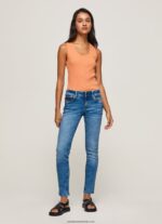 blugi noi Brooke cu talie medie regulată femei Pepe Jeans denim 6Z0R4627