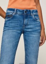 blugi noi Brooke cu talie medie regulată femei Pepe Jeans denim 6Z0R4627 - imagine 3