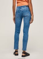 blugi noi Brooke cu talie medie regulată femei Pepe Jeans denim 6Z0R4627 - imagine 5