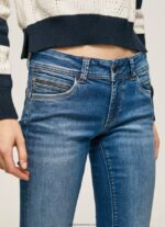 blugi noi Brooke cu talie medie regulată femei Pepe Jeans denim 6Z0R468 - imagine 3