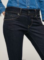 blugi noi Brooke slim fit cu talie mijlocie femei Pepe Jeans denim 6Z0R469 - imagine 3