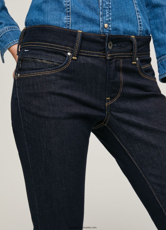 blugi noi Brooke slim fit cu talie mijlocie femei Pepe Jeans denim 6Z0R469 - imagine 3