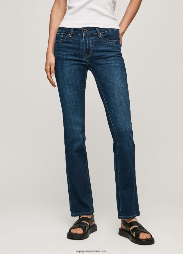 blugi piccadilly slim fit cu talie medie femei Pepe Jeans denim 6Z0R4665 - imagine 2