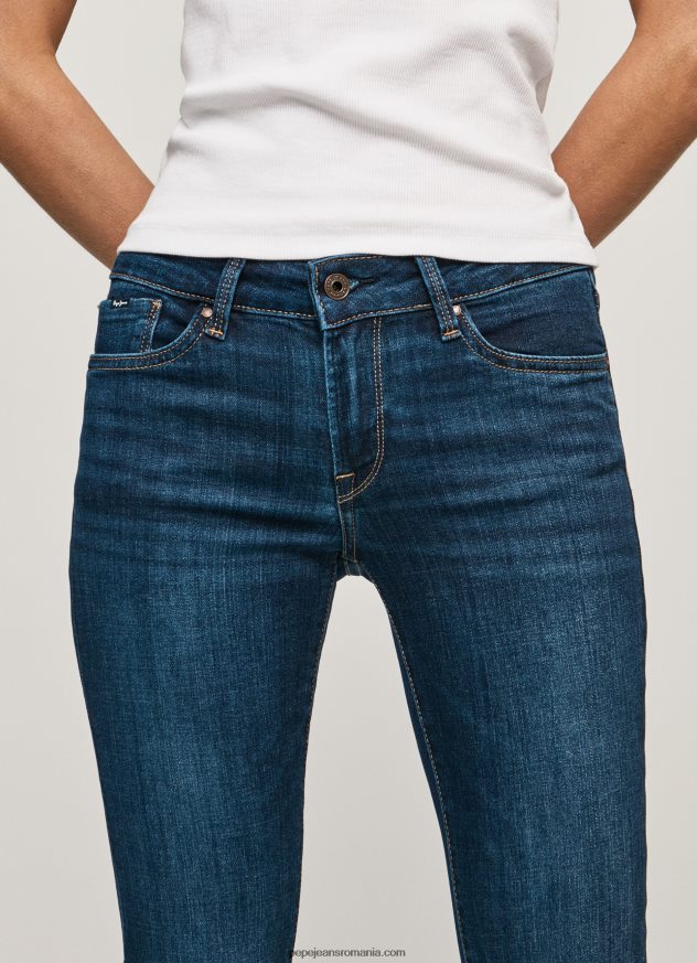 blugi piccadilly slim fit cu talie medie femei Pepe Jeans denim 6Z0R4665 - imagine 3