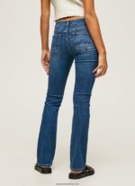 blugi piccadilly slim fit cu talie medie femei Pepe Jeans denim 6Z0R4671 - imagine 4
