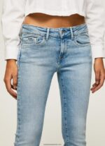 blugi piccadilly slim fit femei Pepe Jeans denim 6Z0R4672 - imagine 3