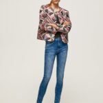 blugi regent skinny cu talie înaltă femei Pepe Jeans denim 6Z0R4646