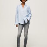 blugi regent skinny cu talie înaltă femei Pepe Jeans denim 6Z0R4647