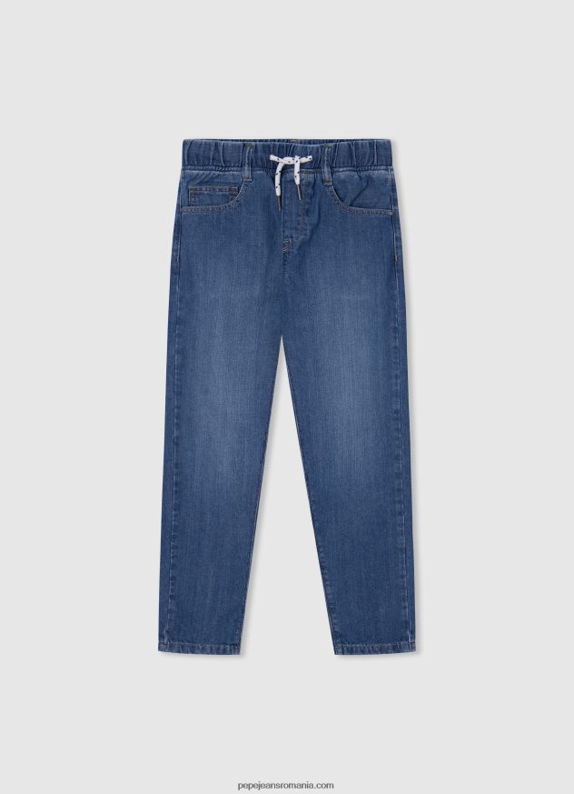 blugi rey cu talie medie relaxed fit băiat Pepe Jeans denim 6Z0R461580 - imagine 1