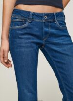 blugi saturn cu talie medie regulată femei Pepe Jeans denim 6Z0R4621 - imagine 3