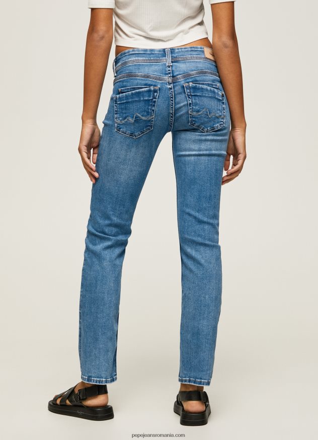 blugi saturn cu talie medie regulată femei Pepe Jeans denim 6Z0R4622 - imagine 4