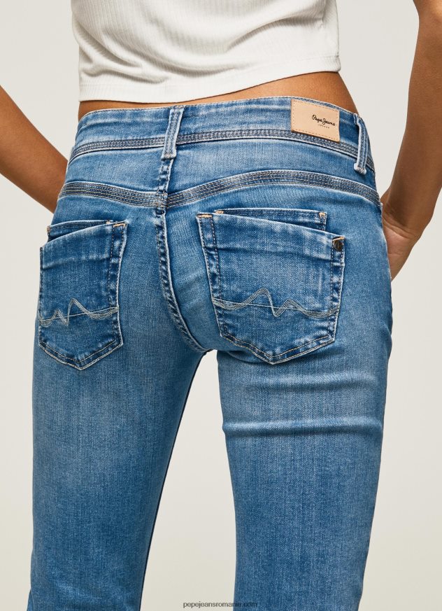 blugi saturn cu talie medie regulată femei Pepe Jeans denim 6Z0R4622 - imagine 5
