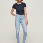 blugi skinny cu talie înaltă dion femei Pepe Jeans denim 6Z0R4638