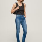 blugi skinny cu talie înaltă dion femei Pepe Jeans denim 6Z0R4641