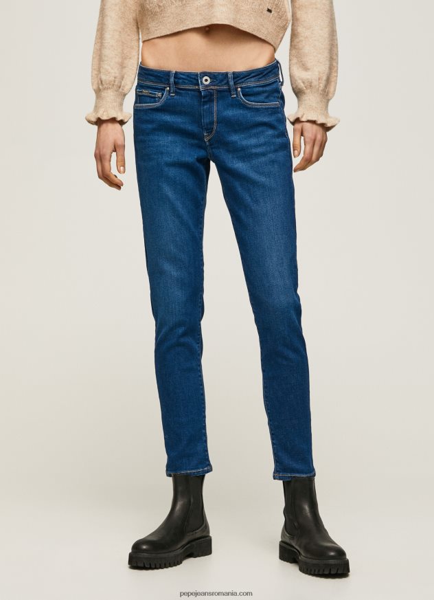 blugi skinny cu talie medie lola femei Pepe Jeans denim 6Z0R4639 - imagine 2