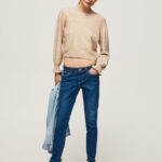 blugi skinny cu talie medie lola femei Pepe Jeans denim 6Z0R4639